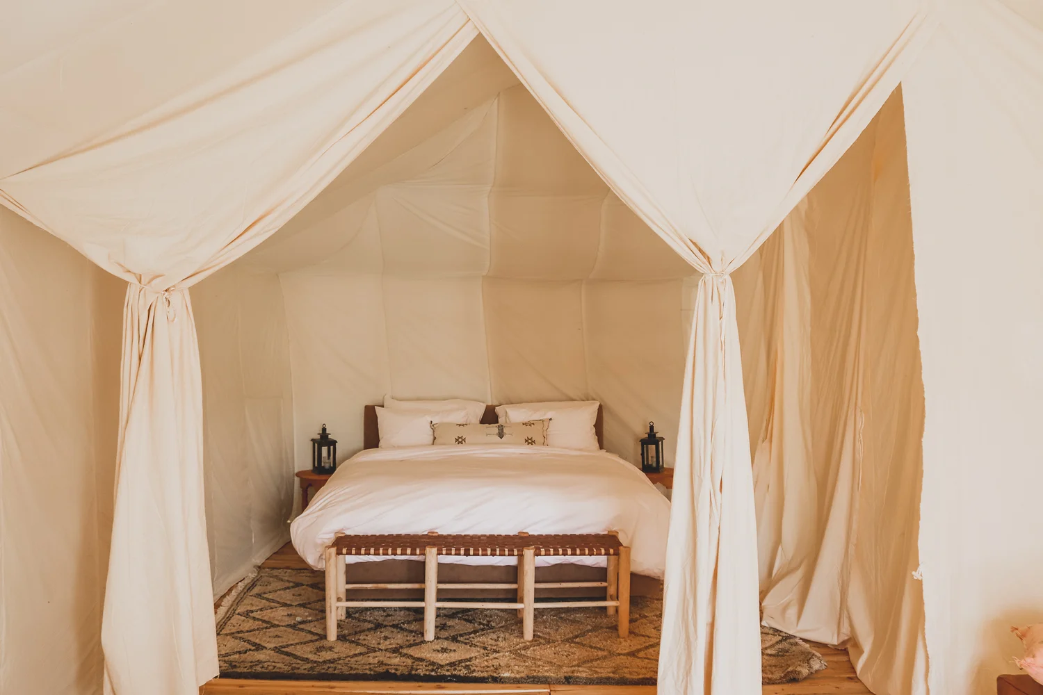 Berber tent interior